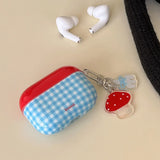 Retro Plaid For Apple AirPods1/2 3 4 Pro 2 2nd Generation Wireless Bluetooth Earphone Charging Box Case Girl Soft Silicone Cover
