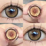 1Pair Color Contact Lens Blue Pupils High Quality Cosmetic Gray  Green Degrees Lenses Makeup Brown Eye
