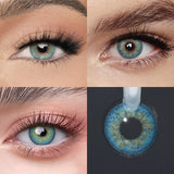 1 Pair Soft Lens Colored Contact Lenses, Small Pupil Eye-Enlarging,  for Daily Cosmetic Makeup & Chic Styling