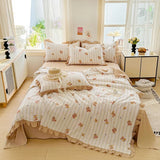 new skin-friendly washed cotton summer quilt printing air conditioner quilt summer cool quilt machine wash single double