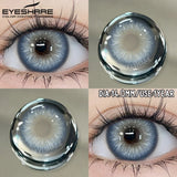1 Pair Fashion Colored Contact Lenses Popular Natural Gray Brown Beauty Pupils Blue Eyes Lens Yearly Blue Eyes Contact