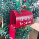 Christmas Decoration Ornament Mailbox Hanging Tree Pendant Letter To Santa Claus