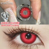 2pcs/pair crazy Halloween Colored Contact Lenses for Makeup Eyes Big Pupils Red Contact Lenses red series cosplay Lens