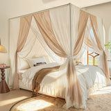 New Summer 2 Layers Mosquito Net for Home Decor with Bracket Princess Palace Bed Curtain Tent for Girls Room