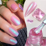 7ml Auroras Glitter Nail Polish No Need of UV/LED Lamp Nail Supplies Vernis White Pink Silver Pearl Effect for Nails