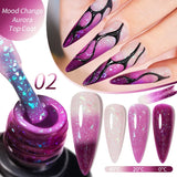 7.5ml Golden Gradient Cat Eye Nail Polish Gel Phototherapeutic Gel Soak Off Nail Magnetic Gel Polish Nail Art DlY