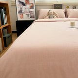 Waed Cotton Bedding Set Simple ature Light een Plaid Tee-Piece Queen Size Pure Cotton Bed Linens Japanese Sle