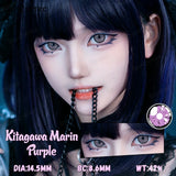 Anime Cosplay Contact Lenses Purple Lenses Halloween White Lenses Dragon Eye Cosplay Lenses Colored Pupils for Party