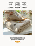 Embroidery Quilt Fluffy Soft Comfort Washed Cotton Embroidery Thin Quilt Machine Washable Blanket Dormitory Single Summer Quilt