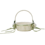 Hand Woven Flower Girl Basket Lightweight Romantic Wedding Basket Multifunctional Fruit Basket for Ceremony Decoration