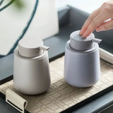 Nordic Ceramic Foam Bottle Simple Lotion Bottle Hand Sanitizer Bath Gel Shampoo Foam Press Bottle Bathroom Accessories