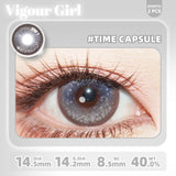 2pcs Half-Yearly Colored Contacts Big Diameter High Moisture Soft Lenses for Women Fashion Makeup Premium