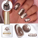 10ml Super Shining Reflective Cat Magnetic Gel Ultra Shine Glitter Red Silver Soak Off UV LED Gel Nail Art Varnish