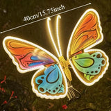 Automatic Opening LED Butterflies for Wedding Decor, Romantic Magical Light Up Wings for Party Christmas Festival Decoration