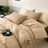 Class A 60S Pure Cotton Bedding Sets Jacquard Cotton Skin Friendly Comforter Cover Set Girl Duvet Cover Set for Queen King Size