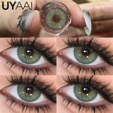 NEW Colored Pupils Makeup Green Contact Lenses Beauty Women Colored Pupils Cosmetic Brown Natural Pupils