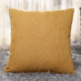 30x50cm 45x45cm Linen Pillow Case Solid Color Pillowcase Sofa Office Chair Lumbar Cushion Cover Anti-Dirty Pillow Cover