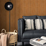 Wood Stripe 45cm Background Wall Self-adhesive Wallpaper Desk Cabinet Furniture Renovation PVC Waterproof Sticker