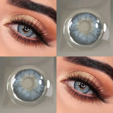 Colored Contact Lenses Brown Soft Beauty Cosmetic Lens 1 Pair Yearly Disposable Natural Eyes Makeup Color Contacts