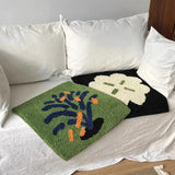 Tufting Seat Mat Soft Round Square Floral Splash Firework Floor Chair Sofa Cushion Pad Home Office Chic Cozy Decor 40x40cm