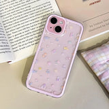 Luxury Flower Soft Clear Case for IPhone 16 15 14 13 12 Pro Max Shockproof Flower Transparent Case Fundas Coque