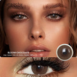 1Pair 0.00~-8.00 Myopia Colored Contact Lenses for Eyes Blue Eyes Lenses with Diopters Brown High Quality Eyes Contacts