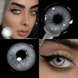 Colored Contact Lenses Lalens Glacier Green Gray Honey Brown Color Contacts Eye Lens Eyes Half Year 2Pcs