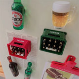 Cartoon Beer Bottle Opener, Magnetic Refrigerator 3D Sticker, 3D Three-dimensional Wine Box Opener, Home Decoration Ornaments