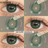1 Pair Colored Contact Lenses for Eyes Natural Brown Contact Lenses Fashion Lenses Brown Eye Lens Softlenses