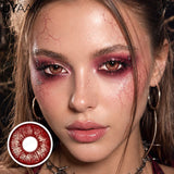 2pc Halloween Cosplay Colored Contact Lenses Red Eye Lens Blue Color Pupils Anime Green Role Play Lenses Cos Party Makeup