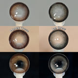 14.5mm Contact Lenses With Diopters Makeup Brown/Gray/Black Colored Eye Contacts 6 Months