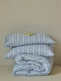 Miolife Pure Cotton Waed Bedding Nordic Stripe Pattern Warmth Retention Function Bed eet Set Four Piece Ensemble