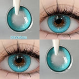 New Green Contact Lenses Blue Lens Beauty Eye lenses Color Contact Lenses for Myopia Color Pupils Halloween Lenses 2pcs