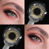 Colored Contact Lenses Lalens Hazel Green Brown Golden Crystal Gray Chocolate Color Contacts Eye Lens Eyes Half Year 2Pcs