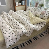 Luxury 100% Cotton Boho Pattern Printed Bedding Set Fashion Breathable Quilt Cover Sets Queen King Bed Linens for Summer Autumn
