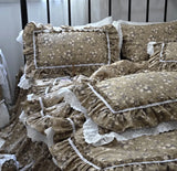 1 Piece Vintage Lace Pillowcase French Ruffle Design Pillow Cover Garden Rustic Style Pillowcases Cotton Cloth Pillow Case