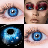 1 Pair(2pcs) Cosplay Color Contact Lenses for Eyes Yellow Contact Lenses Cosplay Anime Color Lens Eyes