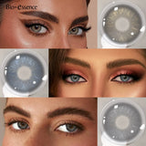 Contact Lenses Natural Look Beauty Pupils Brown Eye Contacts Cosmetic Grey/Blue Lenses for Daily Party