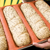 Silicone Bread Forms Hot Dog Bread Molds Non Stick  Perforated Italian Loaf Mold for Home Baking Long French Baker's Tray