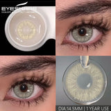 1 pair Colored Contact Lenses for big Eyes Natural Eye Lenses Gray Contact Green Lenses Blue Lenses Fashion Lenses