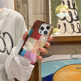 All-Inclusive Double-Layer Colorful Square Puzzle Mobile Phone Case Suitable for Apple for Iphone16Promax Case/For Iphone15Promax Case/14Pro Case/13 Iphonecase/Fashionable Women's Mobile Phone Case/Simple Mobile Phone Case