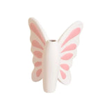 Lovely Pink Butterfly Ceramic Vase Table Decoration Artificial Flower Flowers Arrangement Bowknot Vases Room Aesthetic Decor