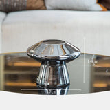 Mushroom Shape Glass Vase Plating Craft Flower Pot Modern Hydroponics Floral Arrangement Flowers Home Decoration