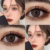 2pcs Yearly Colored Contact Lenses Myopia Pupil Cosmetics Beauty Contact Lenses For Eyes Soft Round Lens Free Shipping