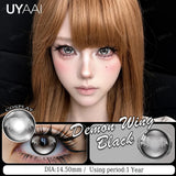 1 Pair Colored Contact Lenses Red Halloween Crazy Eye Lenses Blue Contact Lenses For Role Play Party Yearly