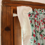 Rustic Style Ruffle Floral Pattern Curtain Enclosure Kitchen Door Curtains Cafe Living Room Window Kitchen Curtain Decoration