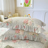 100% Cotton Pillowcase Skin-friendly Pillow Cover 2pcs Rectangle Pillowslip Floral Style Pillowsham 48x74cm Pillow Case