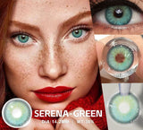 1 Pair Blue Eye Lenses Korean Natural Contact Softlens Color Eye Makeup Contacts Gray Beautiful Pupil Yearly Cosmetics