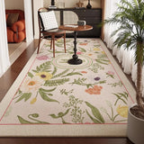 American Style Floral Living Room Carpet Light Luxury High-end Printed Bedroom Bedside Floor Mats Large Area Runner Rug Tapis 러그