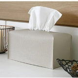 Creative Bedroom Living Room Leather Tissue Box Large Bathroom Kitchen Roll Paper Storage Case Napkin Holder Home Car Decoration